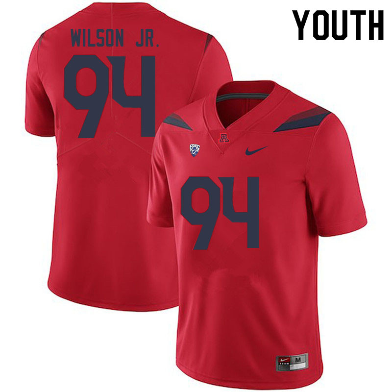 Youth #94 Dion Wilson Jr. Arizona Wildcats College Football Jerseys Sale-Red